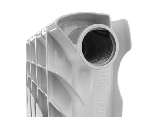 Алюминиевый радиатор ROMMER Optima 500 6 секций RAL9016 89557 – изображение 7