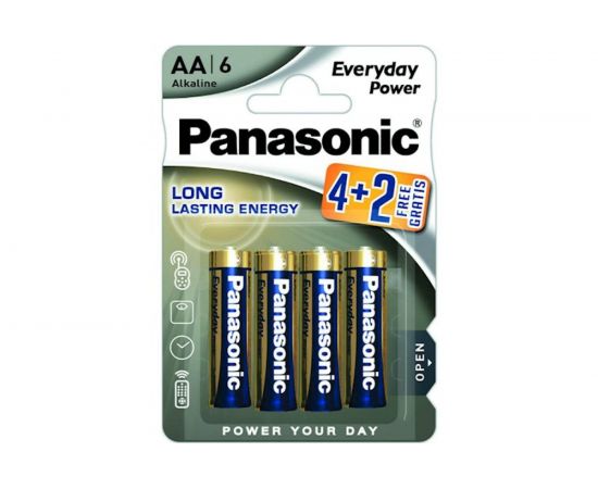 Элементы питания Panasonic LR6 Everyday Power BL6 4+2 7625 