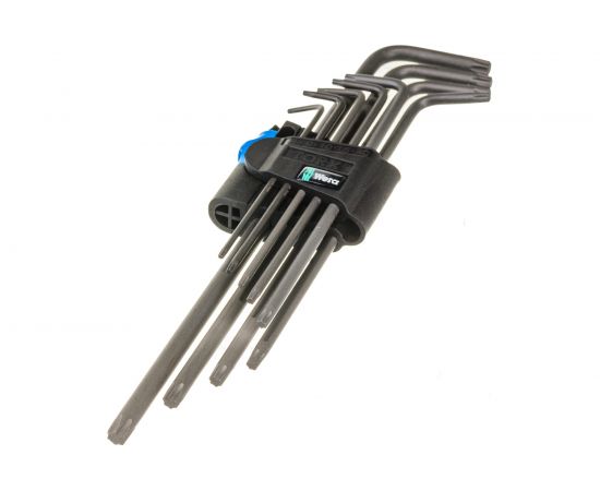 Набор Г-образных удлиненных ключей с фиксирующей функцией WERA 967/9 TX XL HF 1 9 пр. WE-024450 