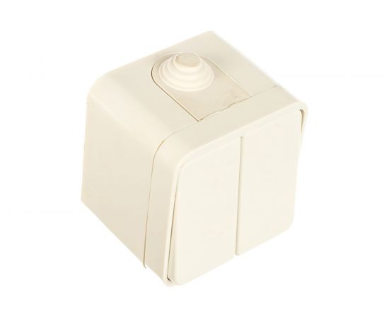 Двухклавишный выключатель СВЕТОЗАР COUNTRY, SV-54334-W 