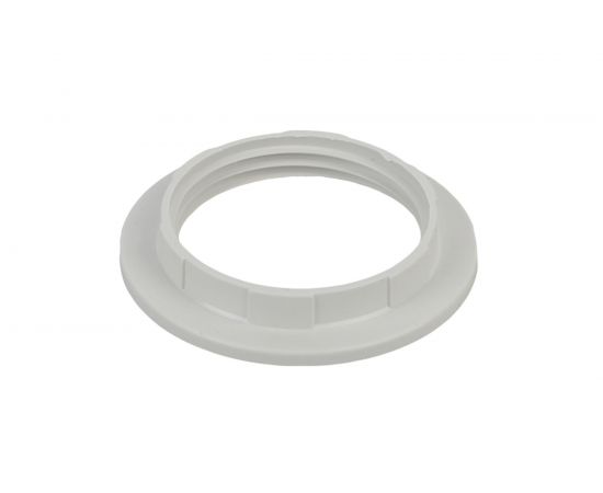 Кольцо для патрона ЭРА E27, пластик, белое Б0043681 