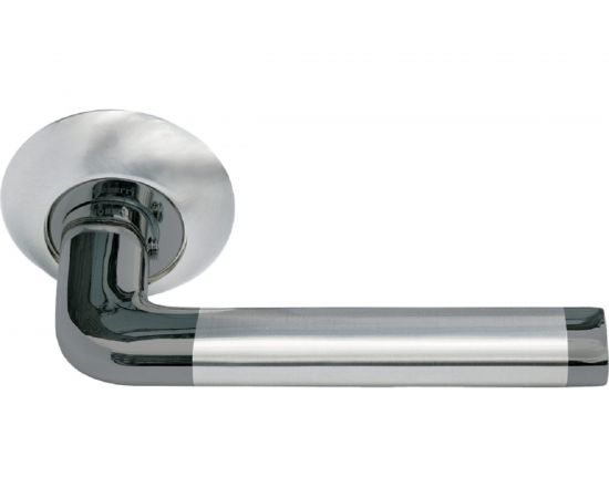 Дверная ручка MORELLI ""Колонна"", цвет-бел. никель/черн. никель MH-03 SN/BN 9010555 