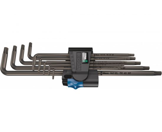 Набор Г-образных удлиненных ключей с фиксирующей функцией WERA 967/9 TX XL HF 1 9 пр. WE-024450 – изображение 2