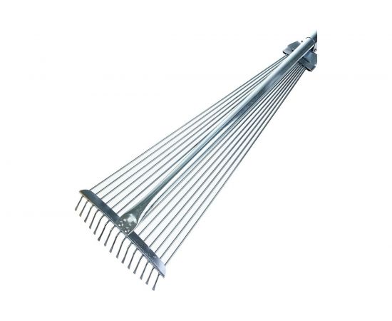 Раздвижные веерные грабли РемоКолор 15-ти зубые, оцинкованные 66-1-125 – изображение 2