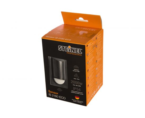 Инфракрасный датчик движения, настенный, накладной Steinel IS 2180 ECO IP 54 black 034702 – изображение 2