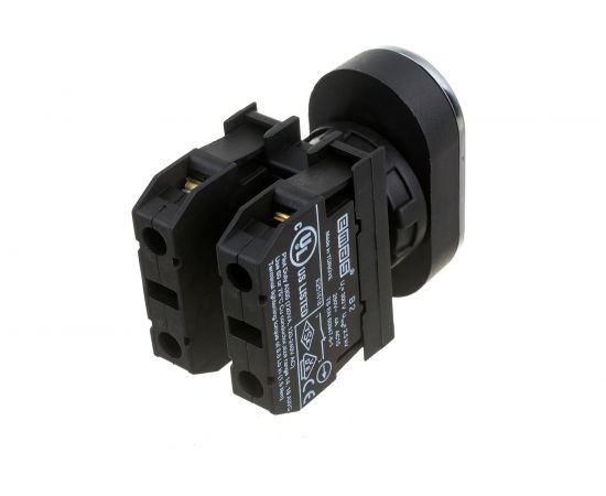 Нажимная кнопка Emas серия B, сдвоенная, черно-белая, 1НО+1НЗ, 250 В AC, 4 А, 8 шт. B102K20HB – изображение 3