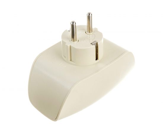 Тройник с заземлением и шторками SP-2e-I слоновая кость, 2 гнезда ЭРА Б0002369 – изображение 3