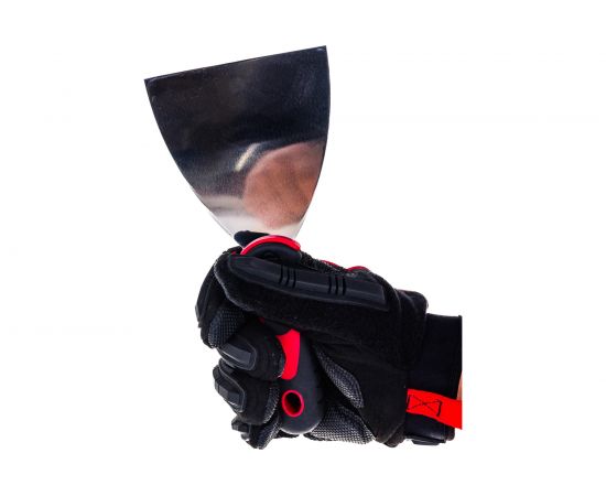 Шпатель из нержавеющей стали КЕДР ПРОФИ 100мм, двухкомпонентная ручка 041-0100 26229 – изображение 4