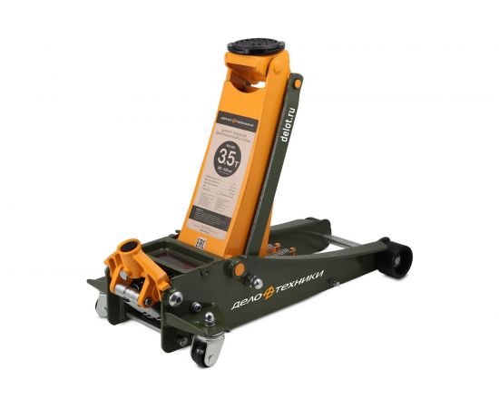 Подкатной домкрат Дело Техники двухплунжерный, 3.5 тонны, 100-533 мм 904435 – изображение 4