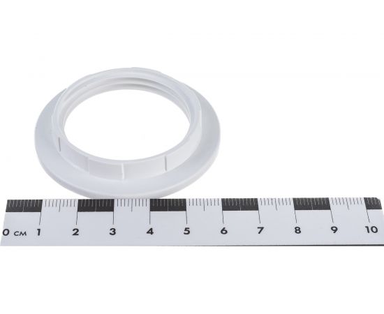 Кольцо для патрона ЭРА E27, пластик, белое Б0043681 – изображение 6