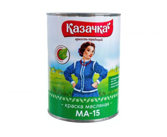 Краска Престиж МА-15 зеленая 0,9 кг 14 Казачка 21557 