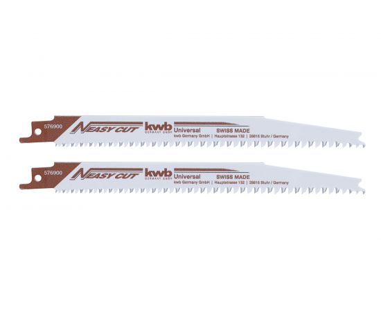 Полотно для сабельной пилы по дереву kwb Easy Cut HCS S2345X 2 шт, 205/180 мм 576900 