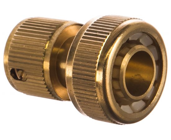 Соединитель латунный быстросъемный (3/4""; аквастоп) для шланга PALISAD 66265 