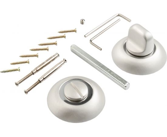 Завертка к ручкам (жемчужный/хром блестящий) PUERTO BK AL 08 PW/CP – изображение 2