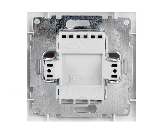 Выключатель TDM 2 кл. 10А белый ""Таймыр"" пром. упак,, бакелит. основание SQ1814-0502 – изображение 2