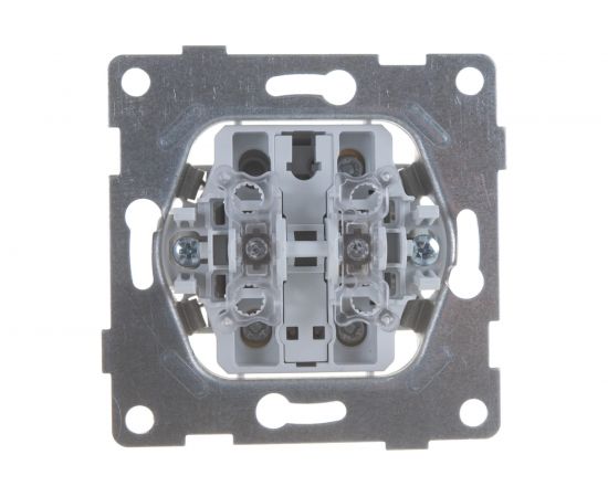 Выключатель GUSI ELECTRIC Bravo 2 клавиши, СУ, 10А, 250В, белый С10В2-001 – изображение 2