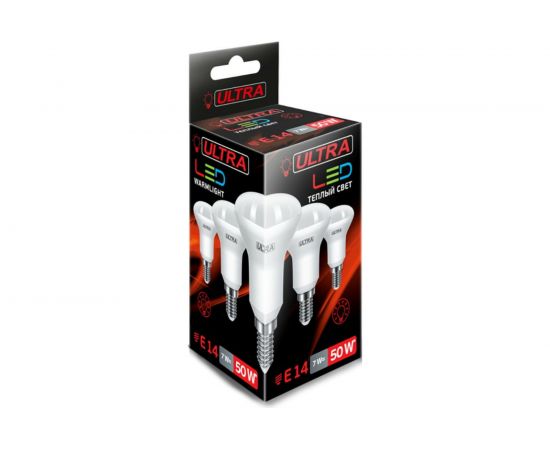 Светодиодная лампа Ultra LED R50 7W E14 3000K – изображение 2