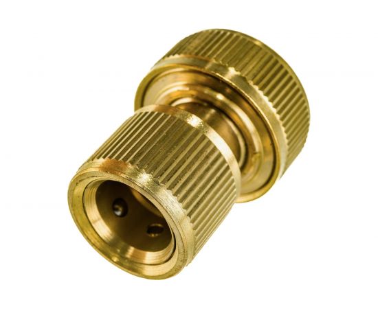 Соединитель латунный быстросъемный (3/4""; аквастоп) для шланга PALISAD 66265 – изображение 3