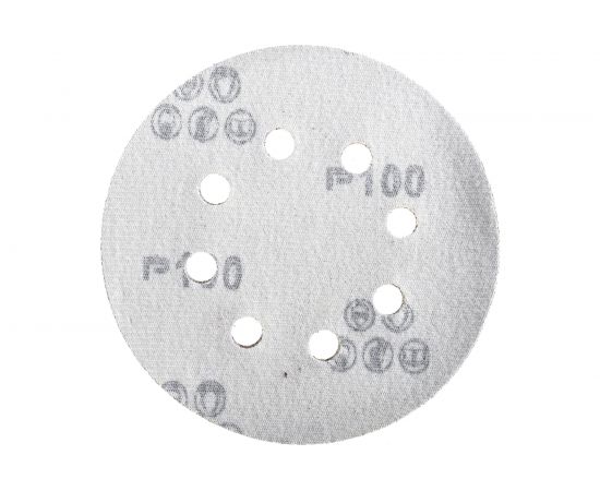 Круг абразивный шлифовальный (5 шт; 125 мм; P 100; 8 отв) КЕДР 54677 – изображение 4