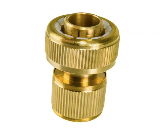 Соединитель латунный быстросъемный (3/4""; аквастоп) для шланга PALISAD 66265 – изображение 6