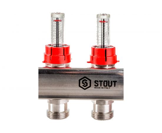 Коллектор из нержавеющей стали с расходомерами 5 вых. STOUT SMS 0917 000005 – изображение 6