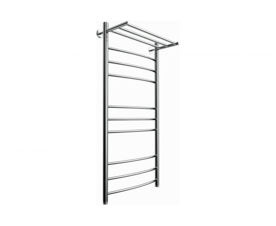 Полотенцесушитель Zox ЛЦ ДУГА-2 100х50, 1 дюйм, полка, 10 перекладин, нижнее подключение B5 535049 