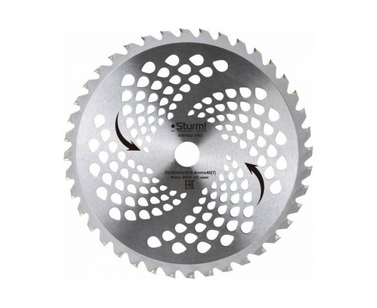 Фреза универсальная (230х25.4 мм; 40Т с твердосплавными напайками) для бензотриммера Sturm BT8952D-1002 