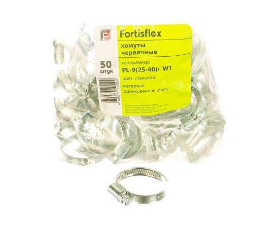 Червячный хомут FORTISFLEX PL-9/W1 25-40 мм 68985 