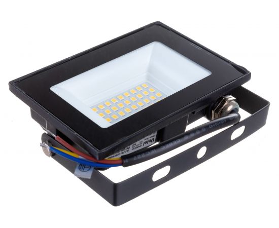 Светодиодный прожектор Uniel 30W 4000K IP65 200-250В BLACK ULF-F21 UL-00007959 
