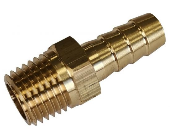 Штуцер Профитт латунный пневмо 1/4" НР х 8 мм 9276591 