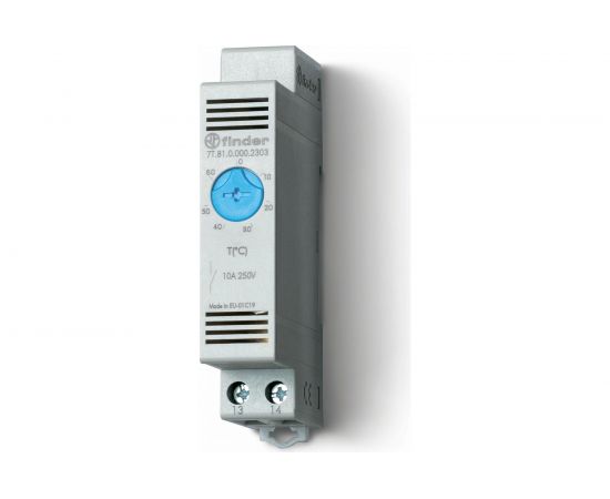 Модульный щитовой термостат Finder НО контакт, 10А 7T8100002303 