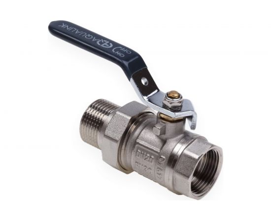 Шаровой кран со сгоном AQUALINK вн-нар 1 1/4 U ручка 3948 