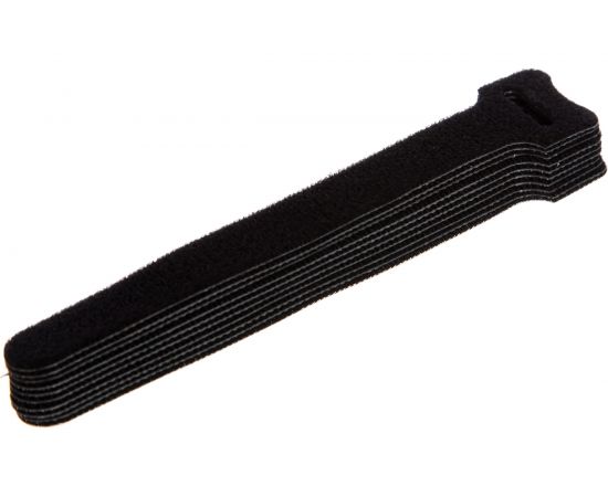 Хомут для кабеля Hyperline WASN-150-BK-10 липучка, 150x15 мм, черный, 10 штук 397493 