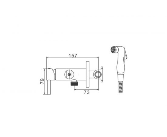 Смеситель для биде LEDEME L5398-2 89431 – изображение 2