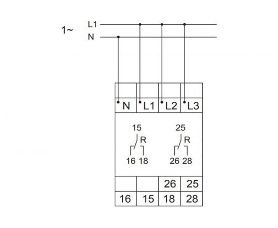 Реле контроля фаз TELE E3YM400VSY20 1341408 – изображение 3