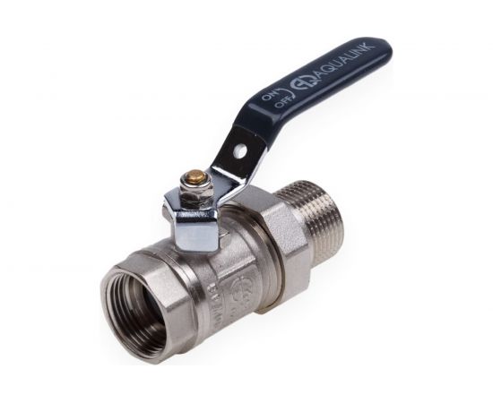 Шаровой кран со сгоном AQUALINK вн-нар 1 1/4 U ручка 3948 – изображение 3