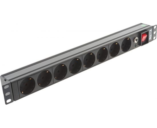 Блок розеток TWT 19 8 шт. Schuko, 10A 250V, без шнура питания PDU19-10A8P – изображение 3