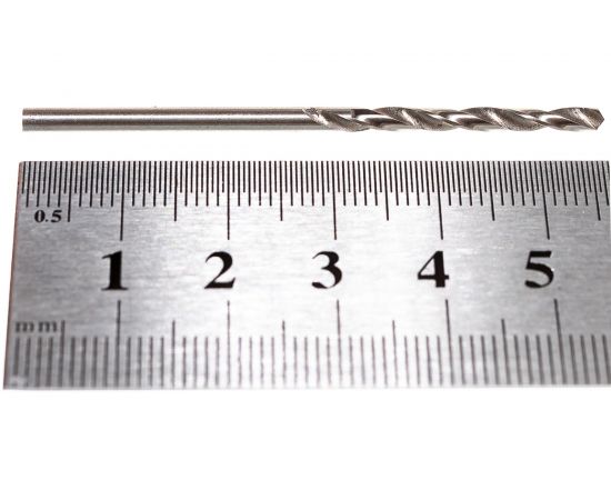Сверло по металлу (2.5х30х57 мм; ц/х; Р6М5; В; 118) ТехноСталь t116025 – изображение 3