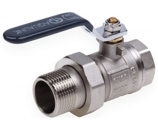 Шаровой кран со сгоном AQUALINK вн-нар 1 1/4 U ручка 3948 – изображение 4