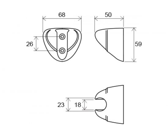 Держатель Ravak пластиковый 610.00 X07P010 – изображение 4