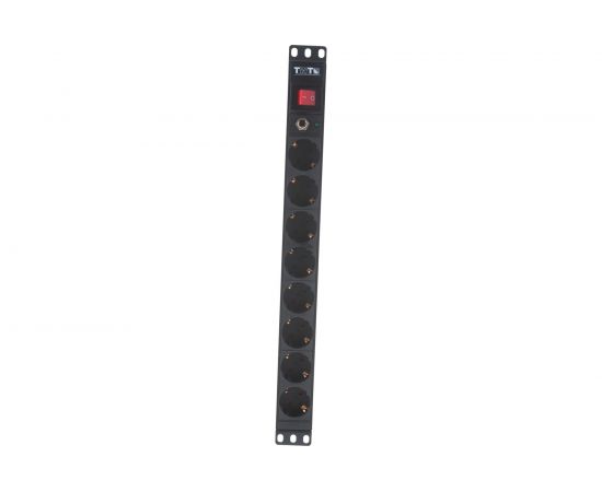 Блок розеток TWT 19 8 шт. Schuko, 10A 250V, без шнура питания PDU19-10A8P – изображение 5