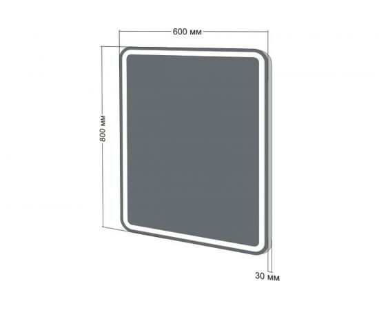 Зеркало Бриклаер Эстель 1 60, с подсветкой LED, на взмах руки 4627125414220 – изображение 7
