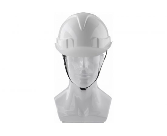 Защитная каска с храповым механизмом СИБРТЕХ ЕВРОПЛАСТ белая 89109 