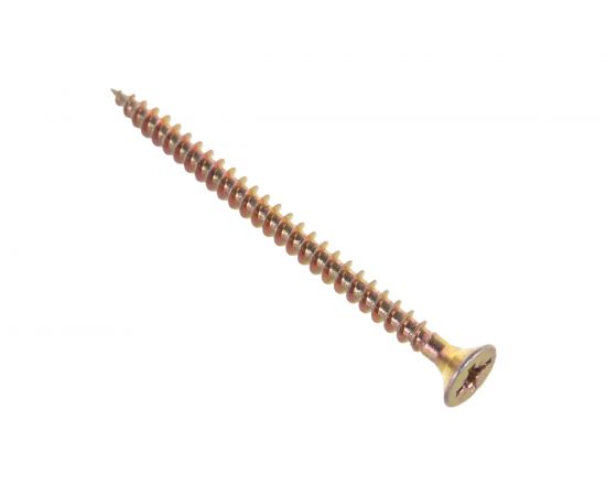 Потайной универсальный шуруп Метизный двор 5,0x70, желтый, 200 шт. 4607159063526 – изображение 2