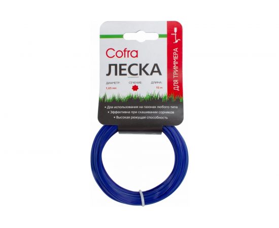 Леска для триммера (1.65 мм; семиугольник; 15 м) COFRA LTC-1.65HP-15 – изображение 2