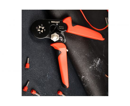 Кримпер для обжима штыревых наконечников REXANT HT 16-4 0.08-16.0 кв.мм с регулятором усилия 12-3216-1 – изображение 2