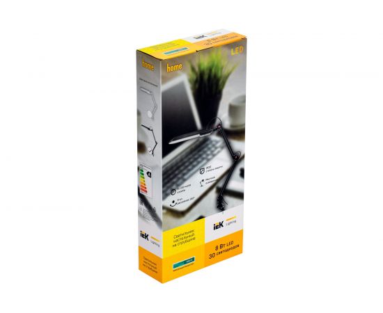 Настольный светильник IEK LED 2015 8Вт, черный LDNL2-2015-1-VV-08-K02 – изображение 2
