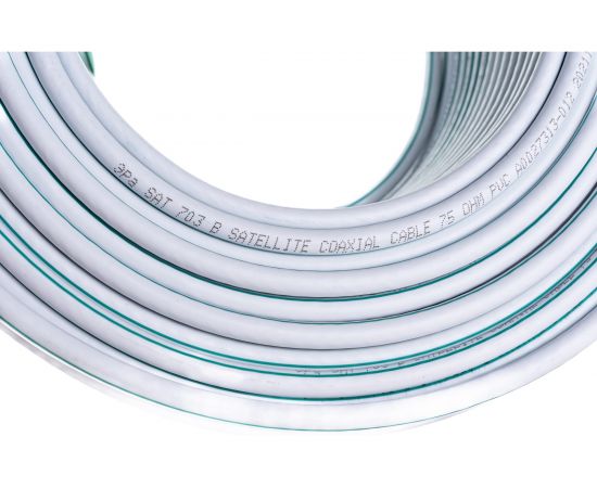 Коаксиальный кабель ЭРА SAT 703 B,75 Ом, Cu/, PVC, цвет белый Б0044612 – изображение 3
