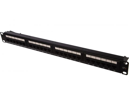 Панель NIKOMAX 19"", 1U, 24 порта, категория 6, RJ45/8P8C, неэкранированная, черная NMC-RP24UE2-ES-1U-BK – изображение 3
