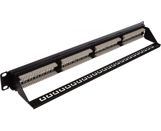 Панель NIKOMAX 19"", 1U, 24 порта, категория 6, RJ45/8P8C, неэкранированная, черная NMC-RP24UE2-ES-1U-BK – изображение 4